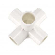 Five way UPVC Connector for 1 inch UPVC Pipe- 2 Pcs